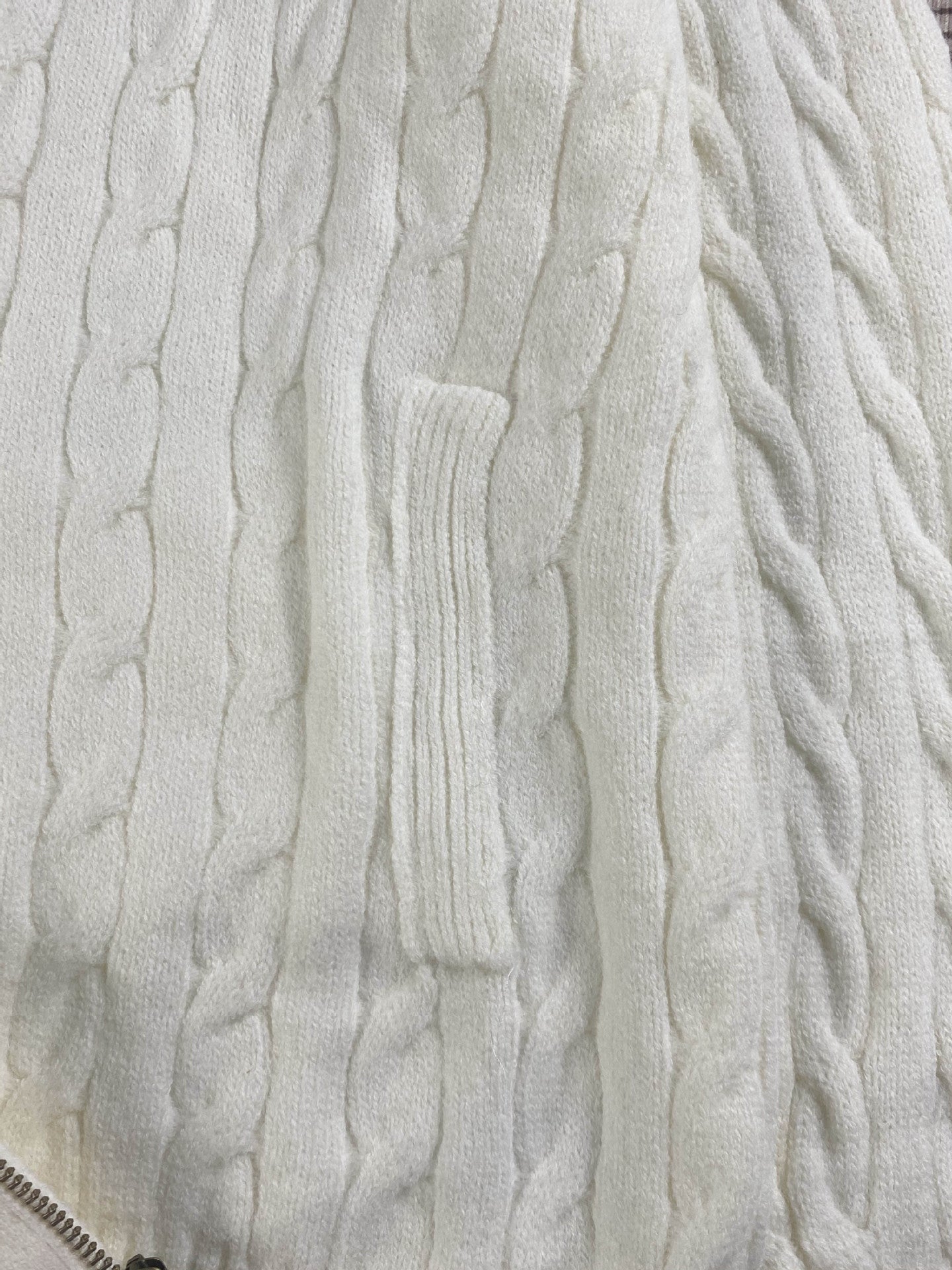 RL Raff Pony Label Autumn Winter Warm Cable Knit Zipper Sweater Cardigan Women Embroidered Cable Cardigan Men