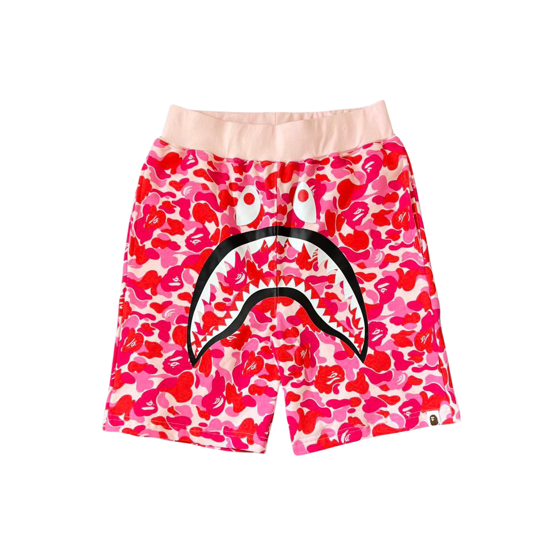 Trendy Brand BP Classic Shark Camouflage Men's Casual Loose Sports Five-Point Shorts High-End Terry Drawstring Shorts Trend