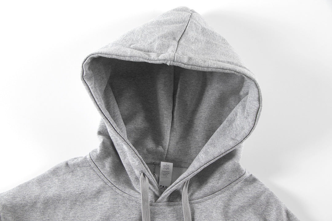 A-L-O Heavyweight Sweatshirt Loose Terry Warm Hoodie Zipper Casual Hooded Jacket