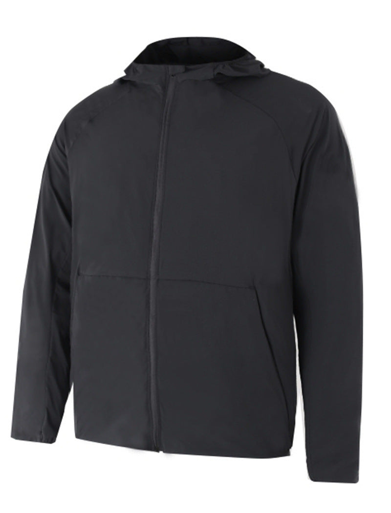 Pace Breaker Men's Summer Skin Jacket LU-LU Lightweight Men's Outdoor Sun Protection Hooded Windbreaker
