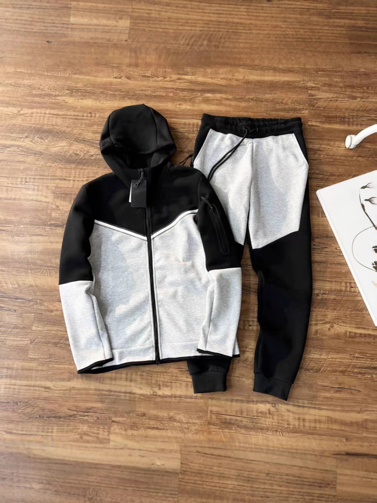 GMabcd-NK 2025 Casual Sports Hooded Men's Side Zipper Suit Jacket Versatile Slim Fit Casual