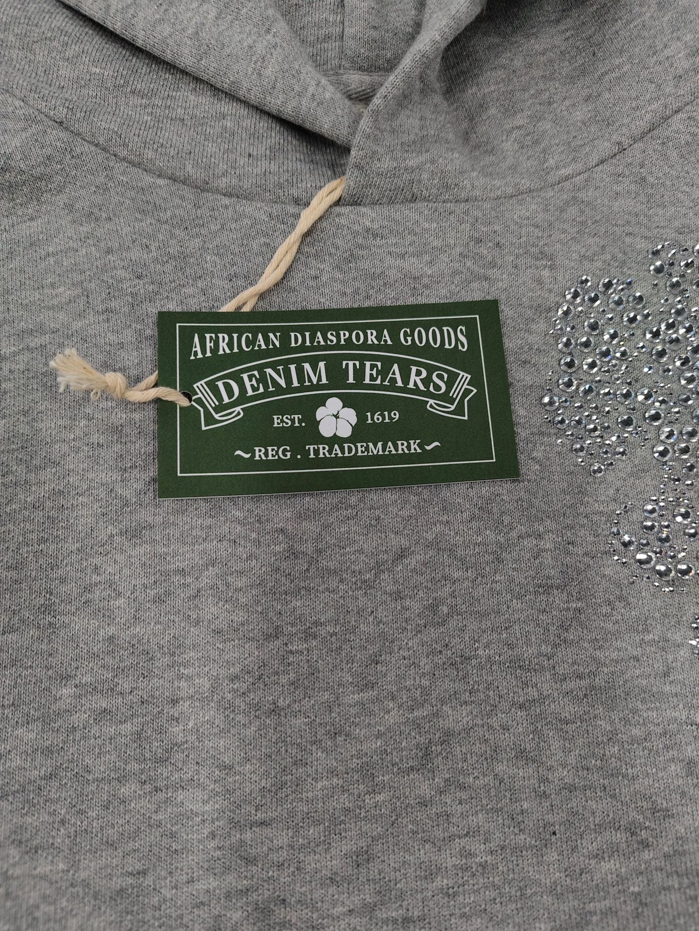 GMabcd Denim Tears Sweatshirt Main Line Kapok Rhinestone Casual Long Pants Hoodie Jacket Men