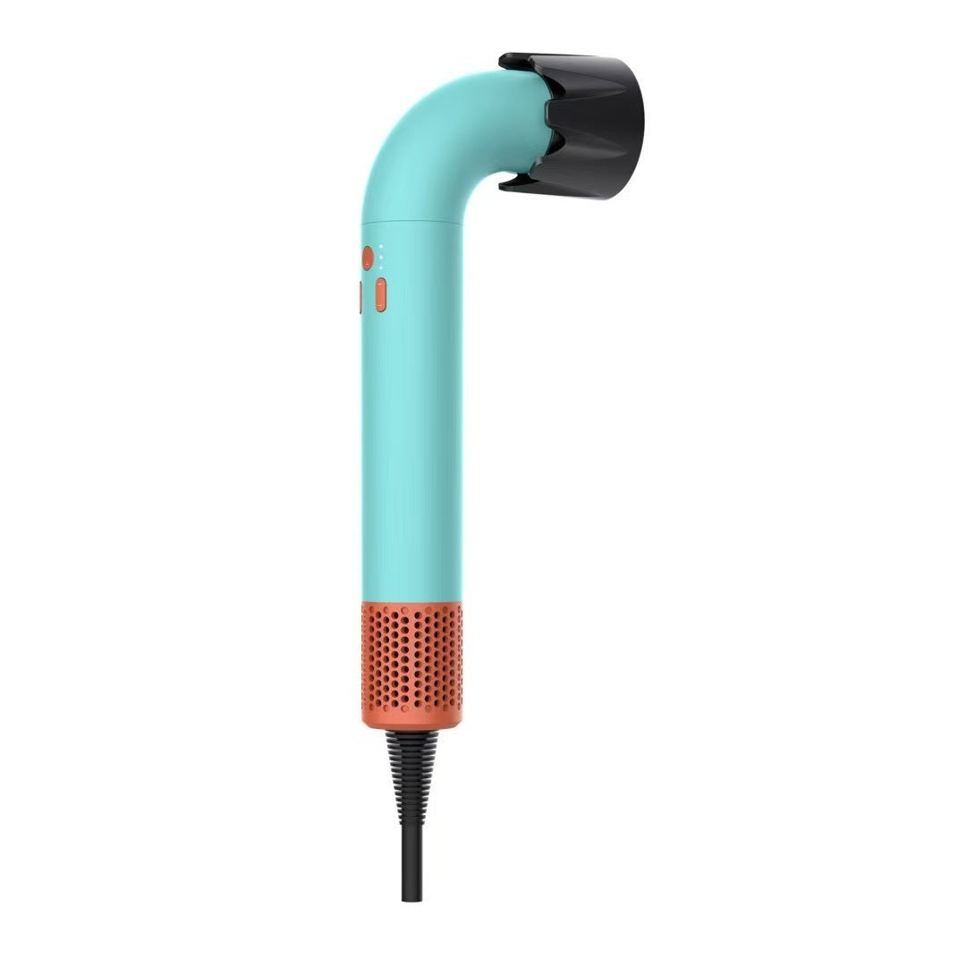 New R-Type Elbow Hair Dryer Travel Portable Bladeless Hair Dryer Household Anion High-Speed Hair Dryer HD-18