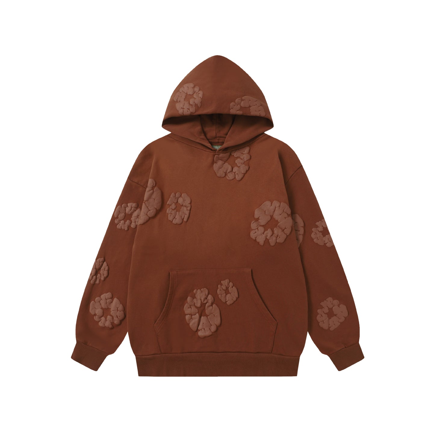 Kapok Foam Hoodie Unisex High Street Washed Terry Heavyweight Sweatshirt Set