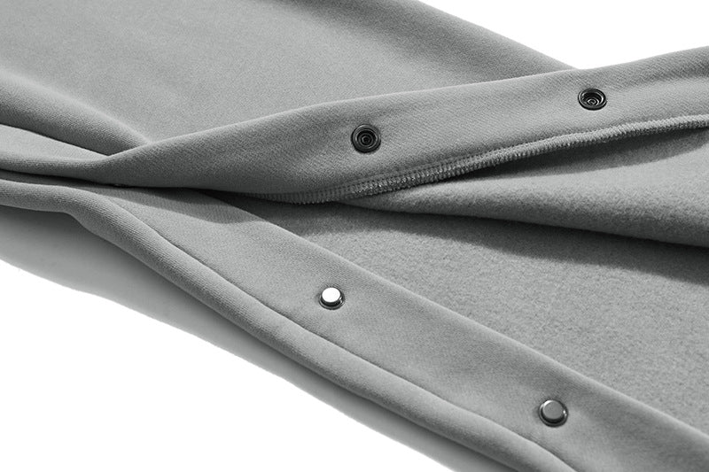 Fog Three-Party Collaboration Double Hoodie Sweatshirt 400g Heavyweight Fleece Cotton Loose Jacket for Men