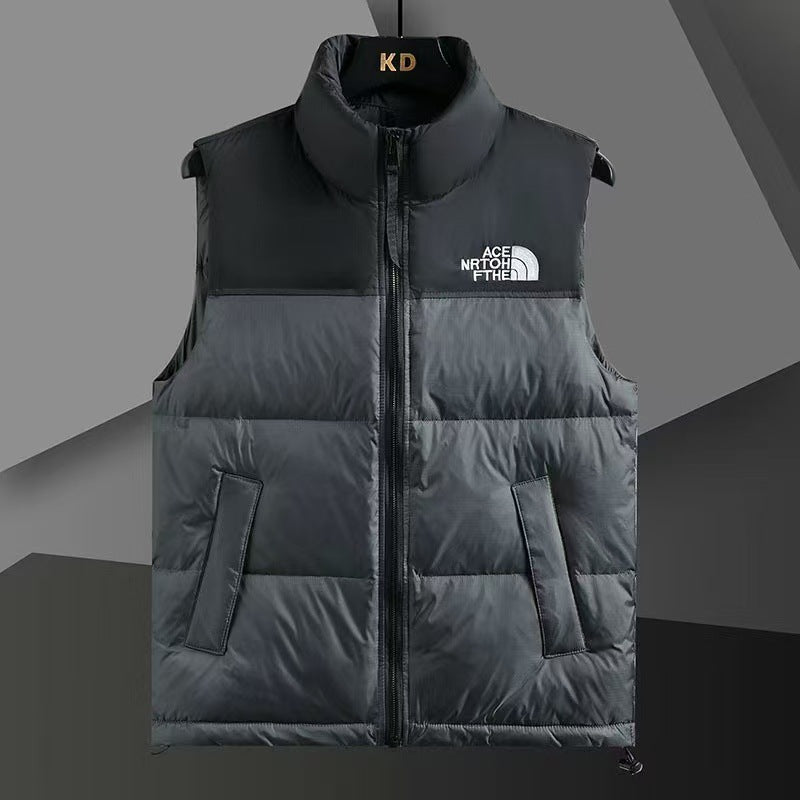GMabcdNorth-Face 1996 Down Vest Unisex American Version TNF700 Puff Embroidery Winter Vest Couple Style Reversible