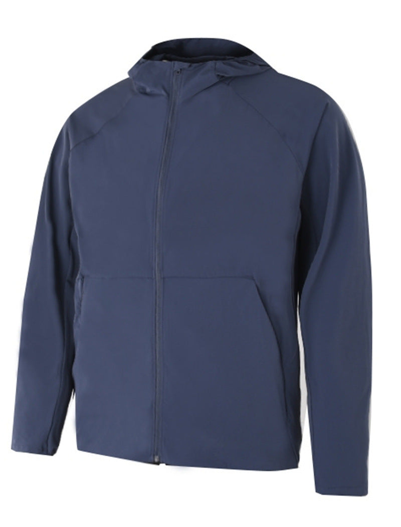 Pace Breaker Men's Summer Skin Jacket LU-LU Lightweight Men's Outdoor Sun Protection Hooded Windbreaker