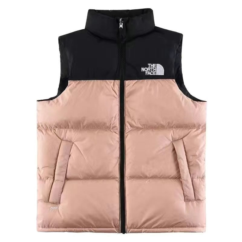 GMabcdNorth-Face 1996 Down Vest Unisex American Version TNF700 Puff Embroidery Winter Vest Couple Style Reversible