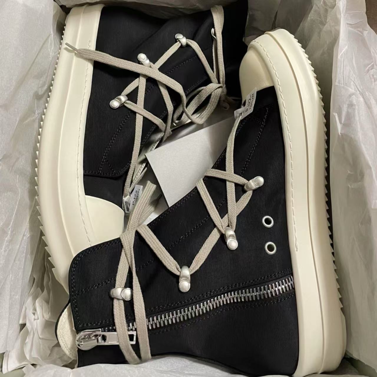 GMAbcd RICK Original Main Line New Leather Surface OWENS High Street Low-top Niche Shoes