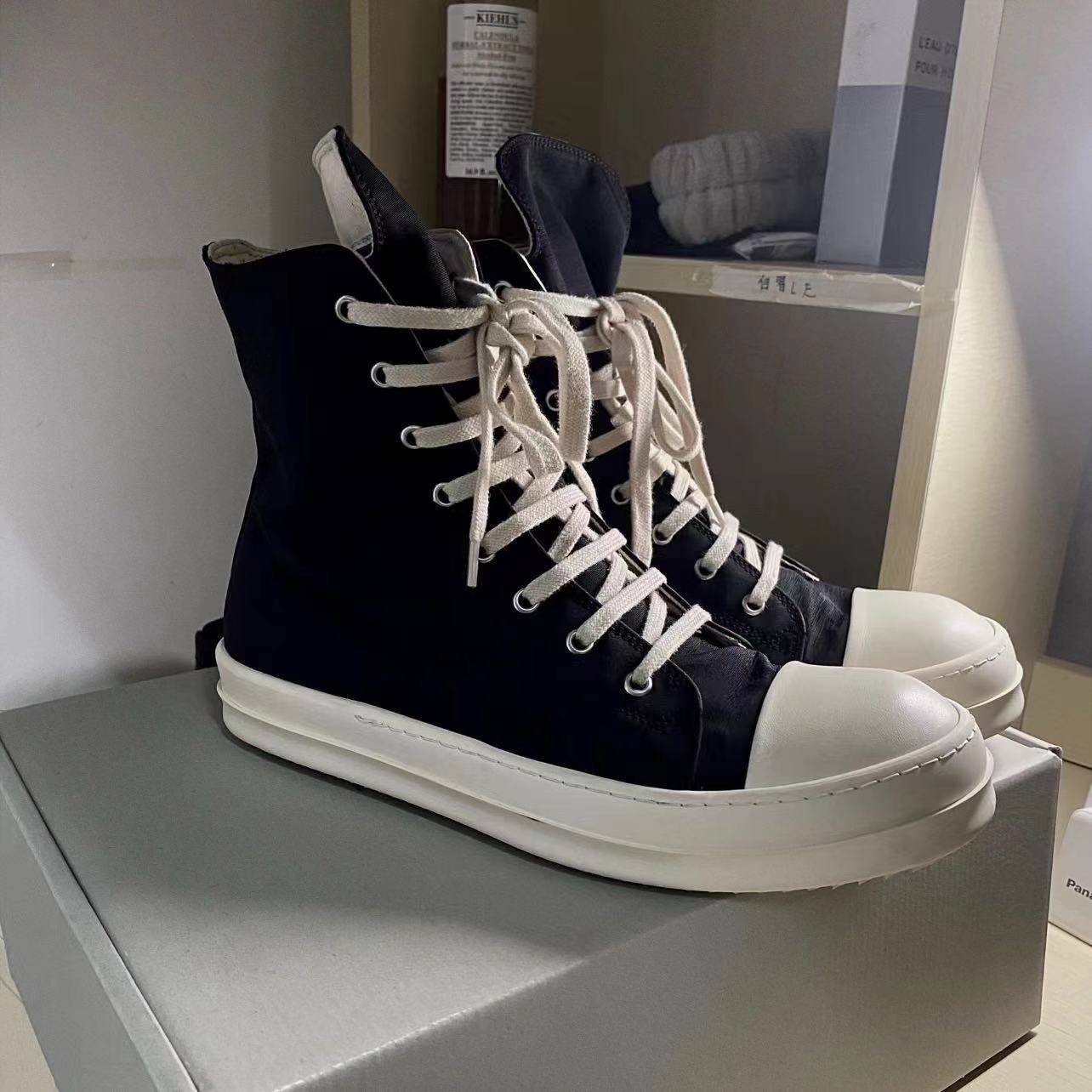 GMAbcd RICK Original Main Line New Leather Surface OWENS High Street Low-top Niche Shoes