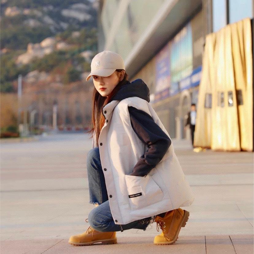 19 Style Big Goose ReStyle Crew Warm Cotton Vest Down Classic Vest for Men and Women Couples