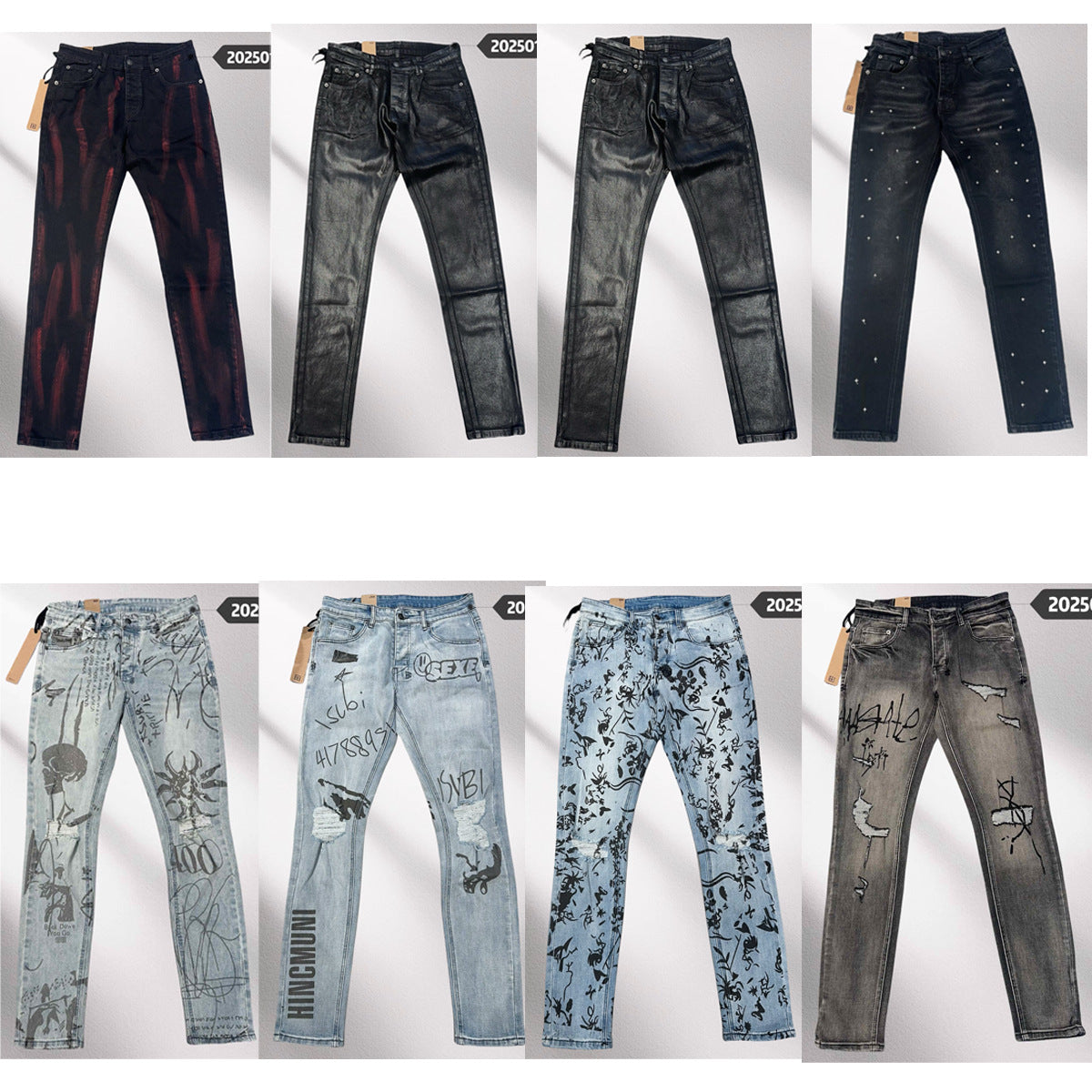 Trendy KSUBI men's slim fit casual stretch denim pants