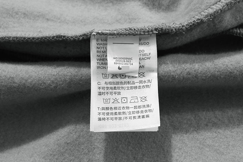 Fog Three-Party Collaboration Double Hoodie Sweatshirt 400g Heavyweight Fleece Cotton Loose Jacket for Men