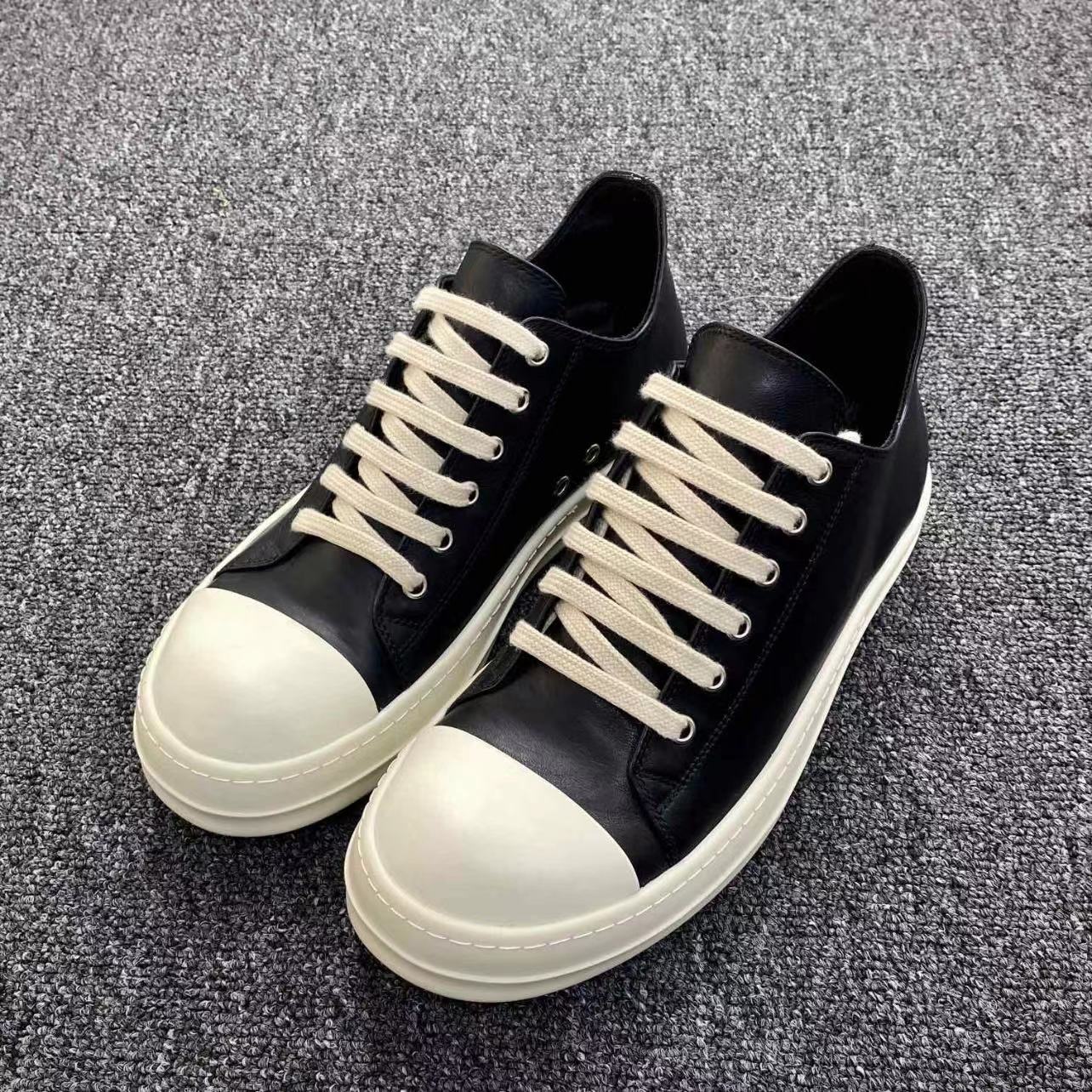 GMAbcd RICK Original Main Line New Leather Surface OWENS High Street Low-top Niche Shoes