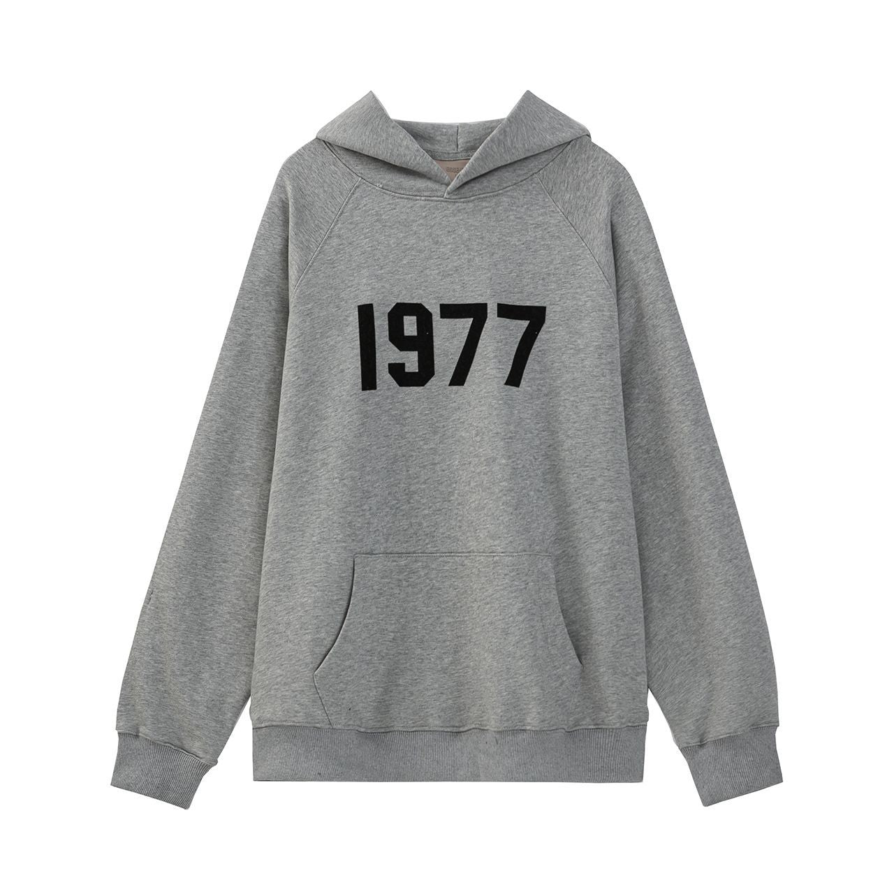2025 New FFOG 1977 Flocked Print Digital High Street European and American Style Sweatshirt Loose Casual Pants Unisex Set