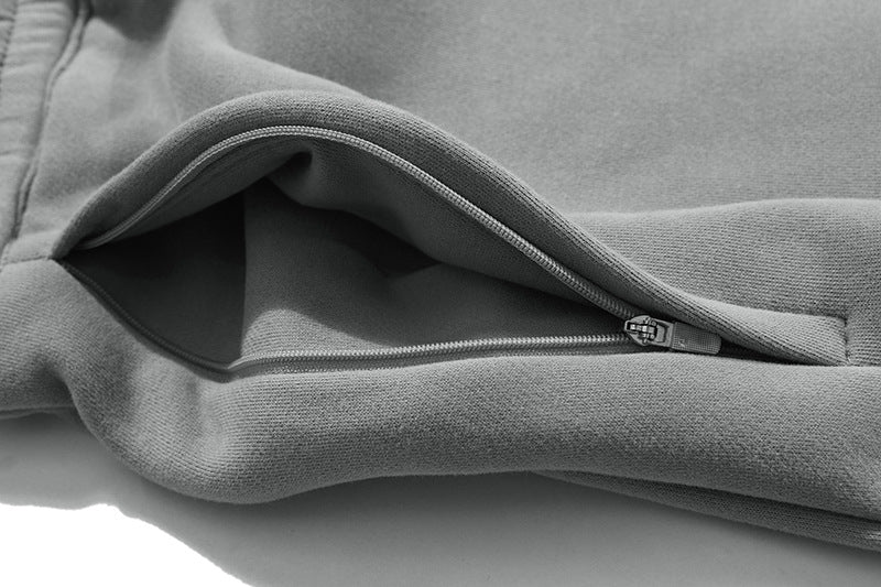 Fog Three-Party Collaboration Double Hoodie Sweatshirt 400g Heavyweight Fleece Cotton Loose Jacket for Men