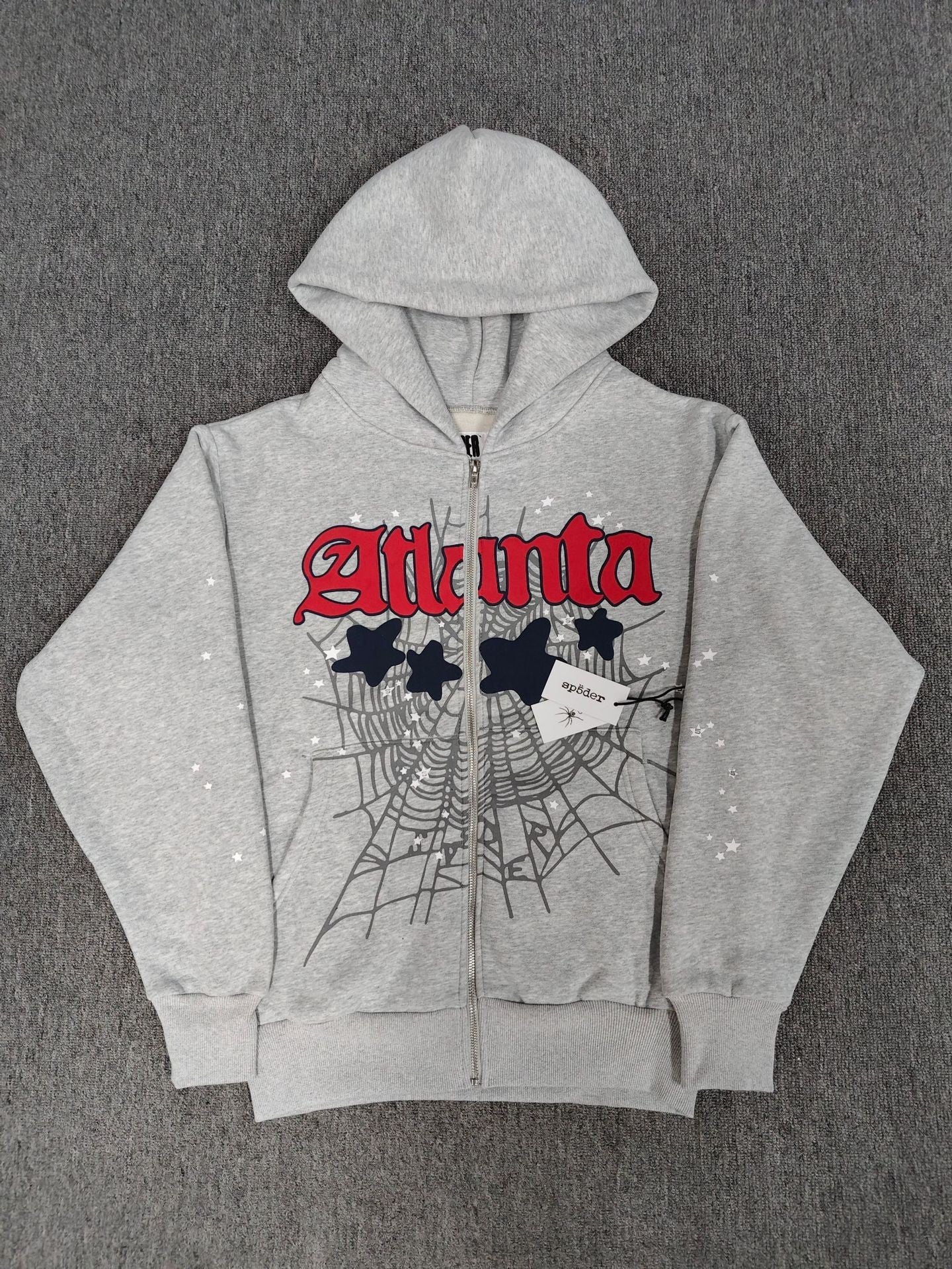 Gmabcd Hoodie Spider Zipper Jacket Multiple Styles High Street Fashion Fleece Sp5der Sweatshirt Men