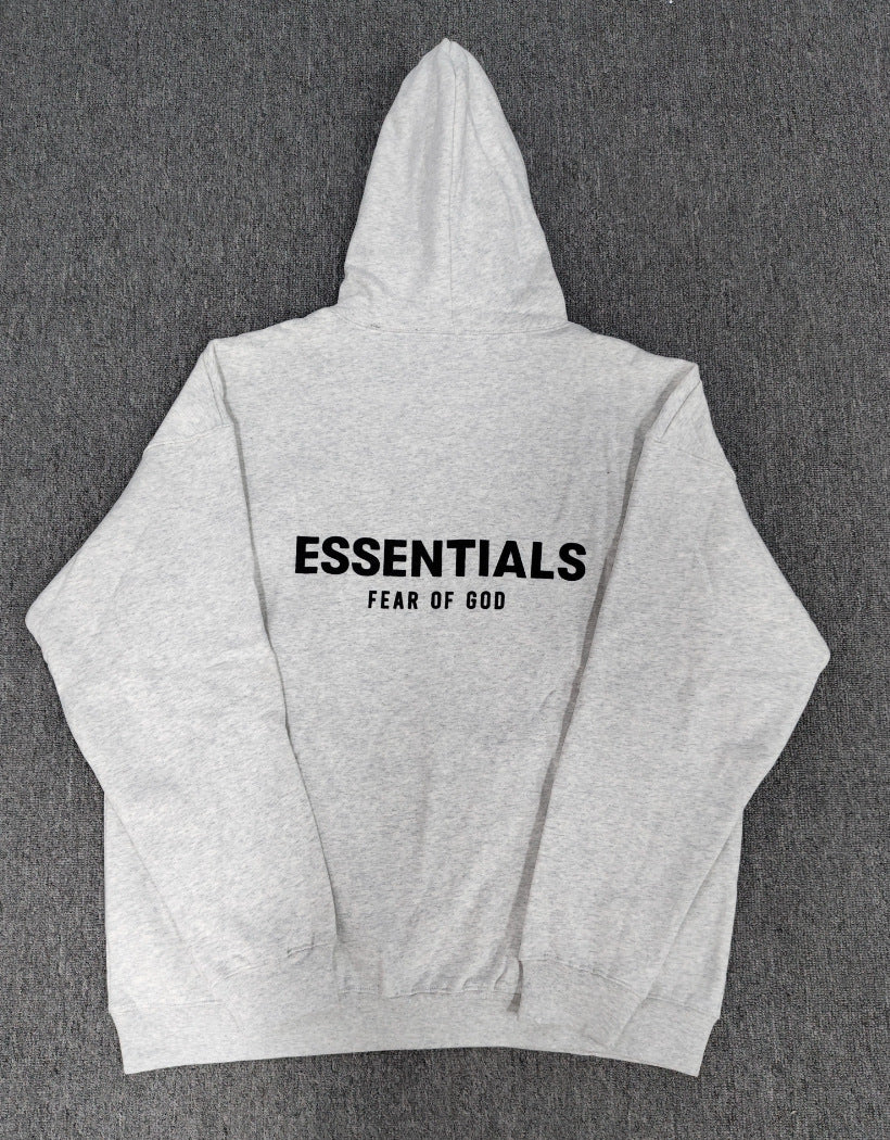 FOG Double-Line Classic Hoodie with Front 3D Letters Loose Fit Unisex Essentials Sweatshirt