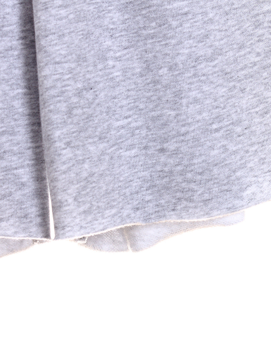 Women's high-waist wide-leg cotton shorts image 4