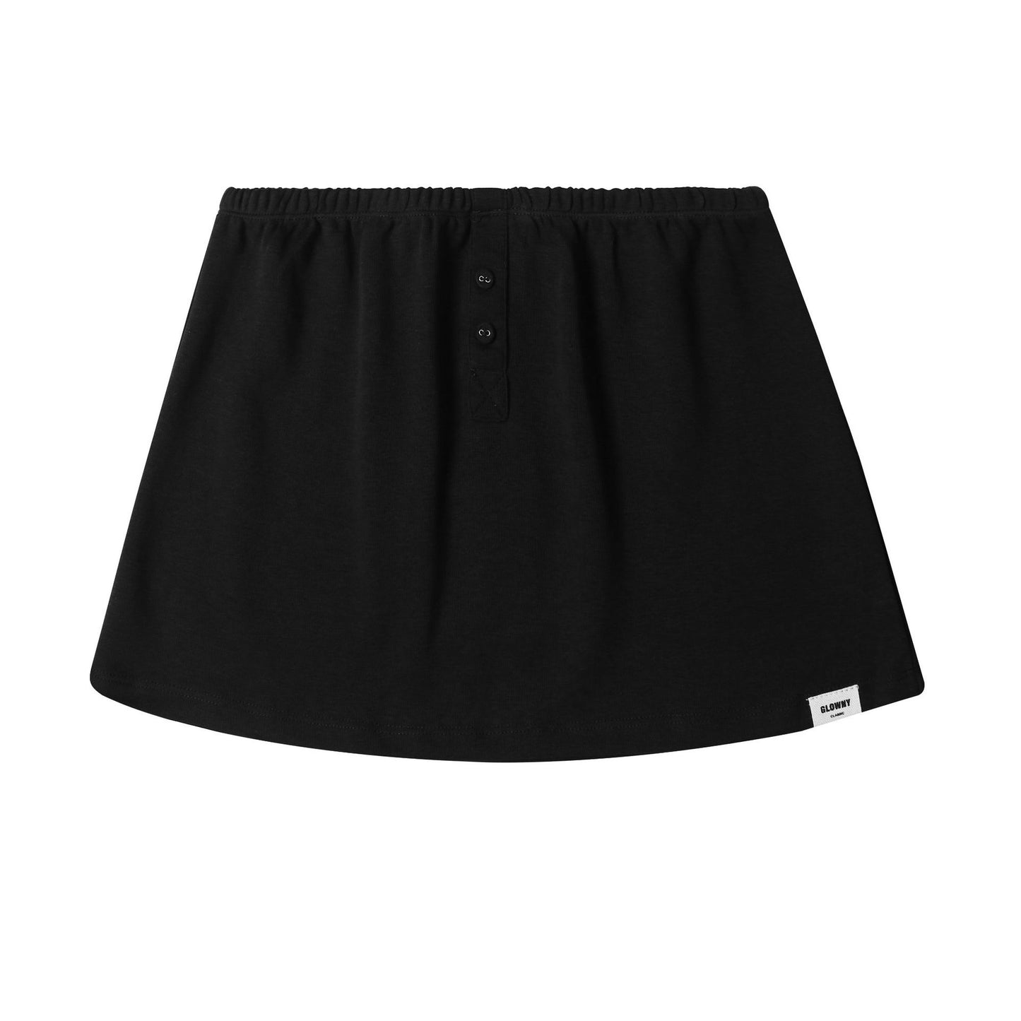 VARIANT_IMAGE::Black Lounge Mini Skirt | Women's cotton loungewear