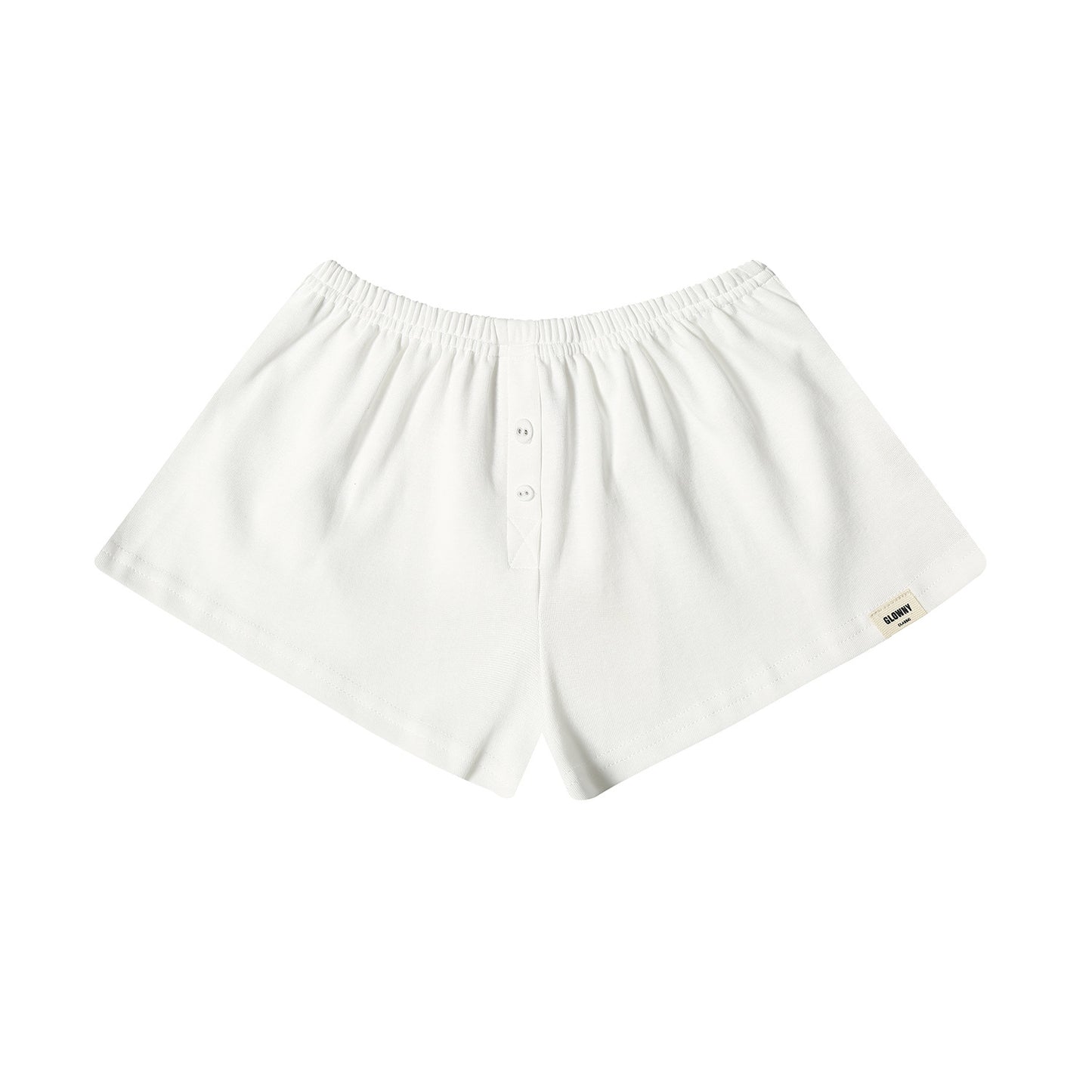 VARIANT_IMAGE::White Lounge Shorts | Women's cotton loungewear