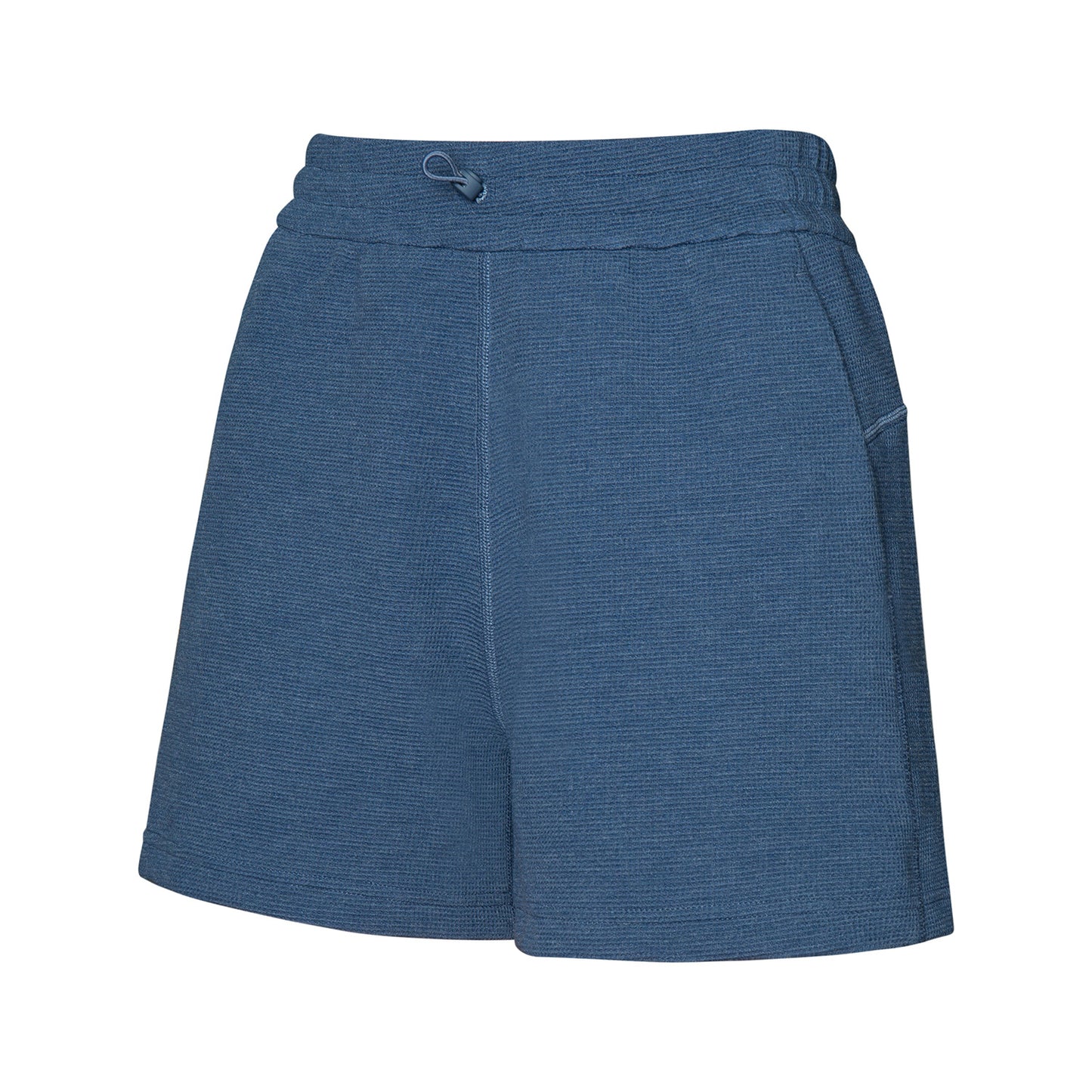 VARIANT_IMAGE::Twill Blue | Women's waffle-knit loose yoga shorts