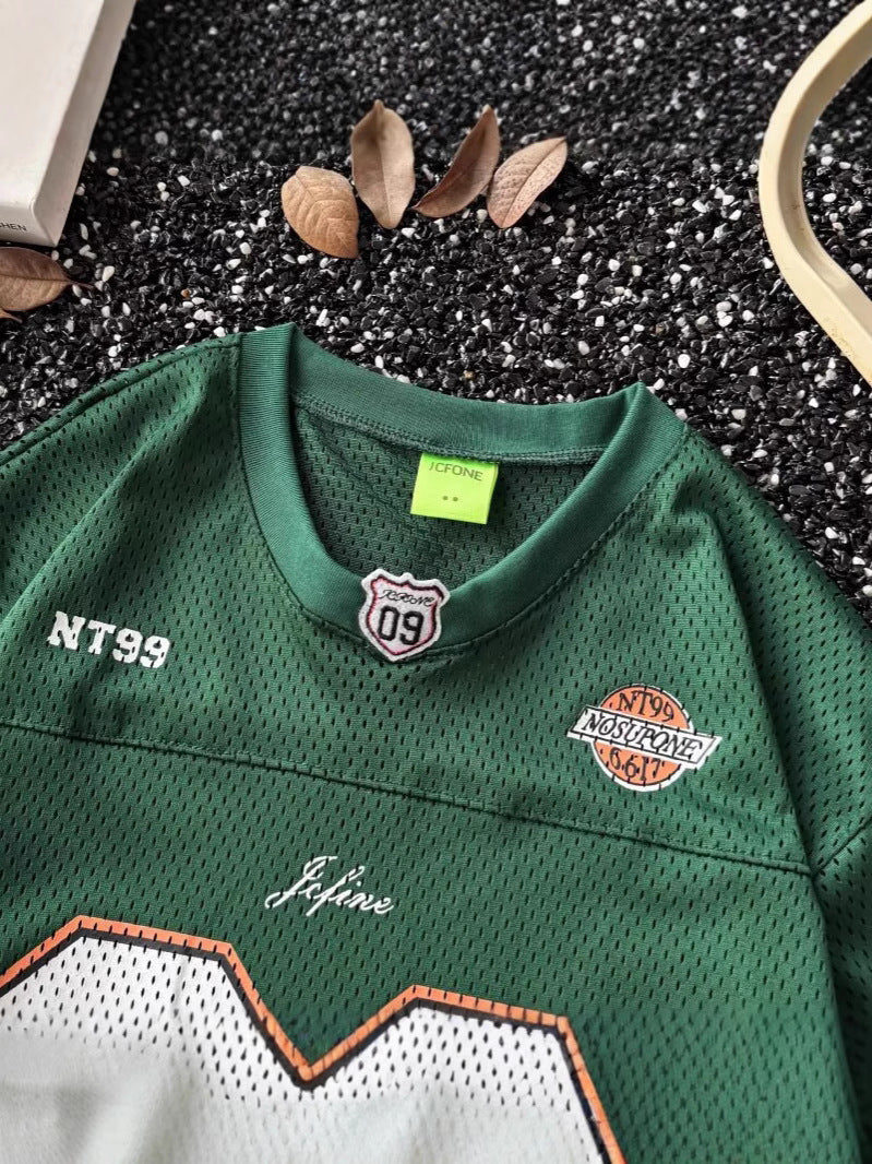 Unisex vintage mesh football jersey T-shirt image 5