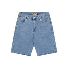 Unisex embroidered denim shorts 6