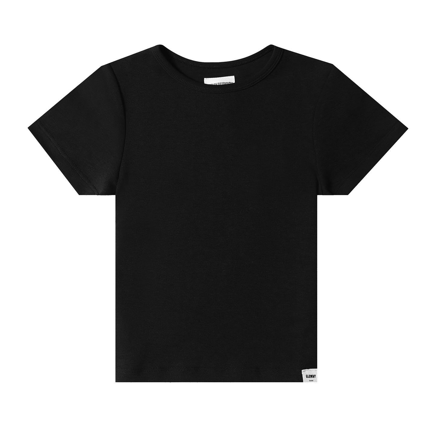 VARIANT_IMAGE::Black Short-Sleeve Top | Women's cotton loungewear