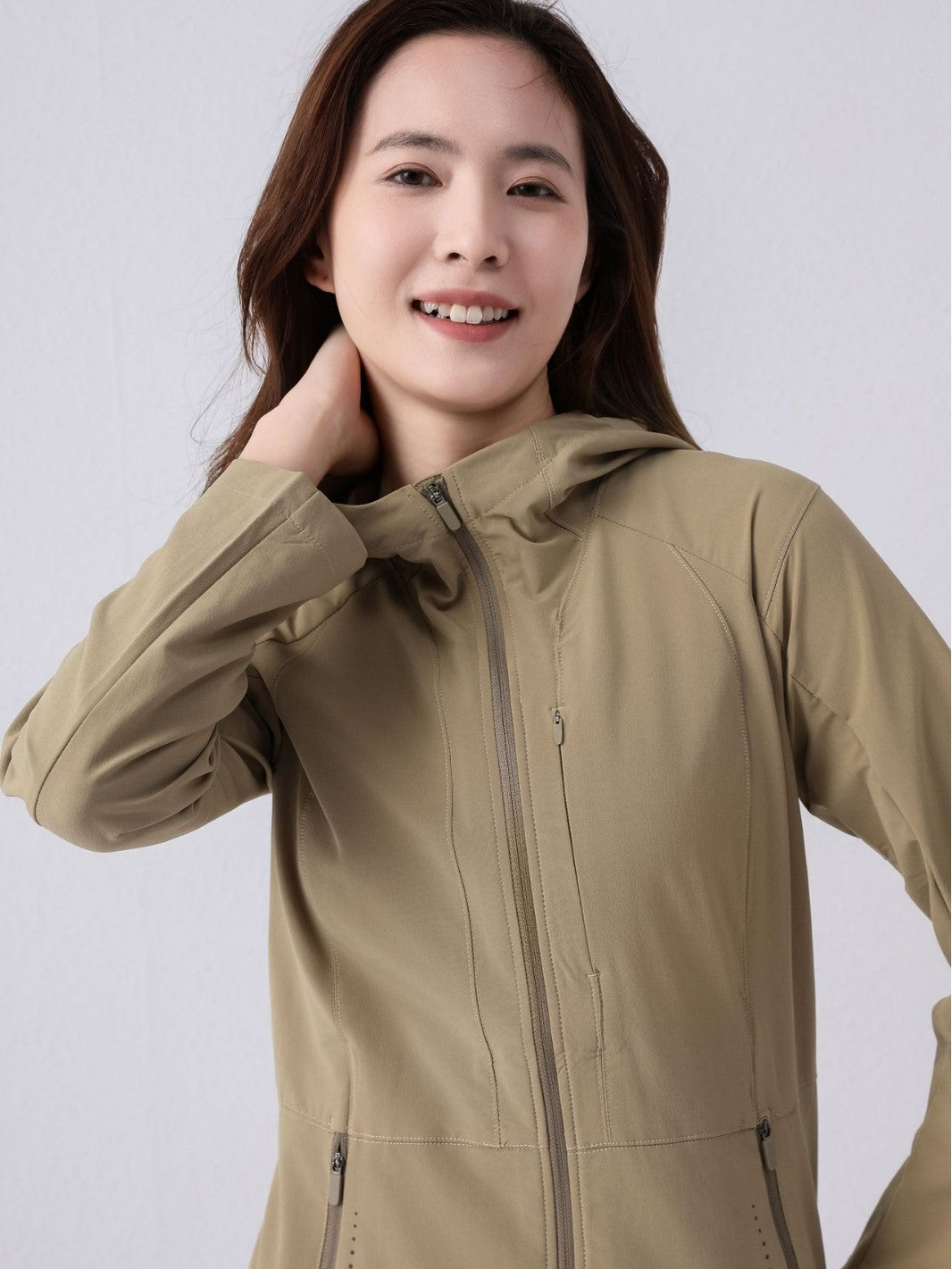 Women's windproof hooded sports jacket image 5