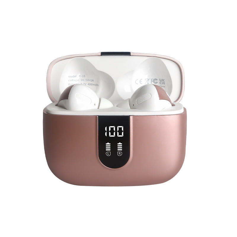 GMabcd X08 Bluetooth Headphones True Wireless Earbuds 60H Playback LED Power Display Earphones with Wireless Charging Case IPX5 Waterproof in-Ear Earbuds with Mic for TV Smart Phone Computer Laptop Sports