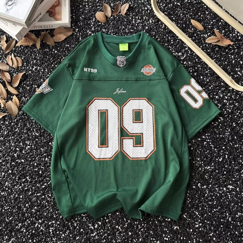 VARIANT_IMAGE::Green | Unisex football jersey tee