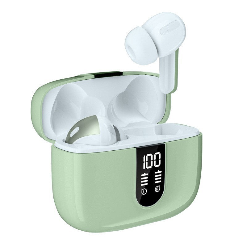 GMabcd X08 Bluetooth Headphones True Wireless Earbuds 60H Playback LED Power Display Earphones with Wireless Charging Case IPX5 Waterproof in-Ear Earbuds with Mic for TV Smart Phone Computer Laptop Sports