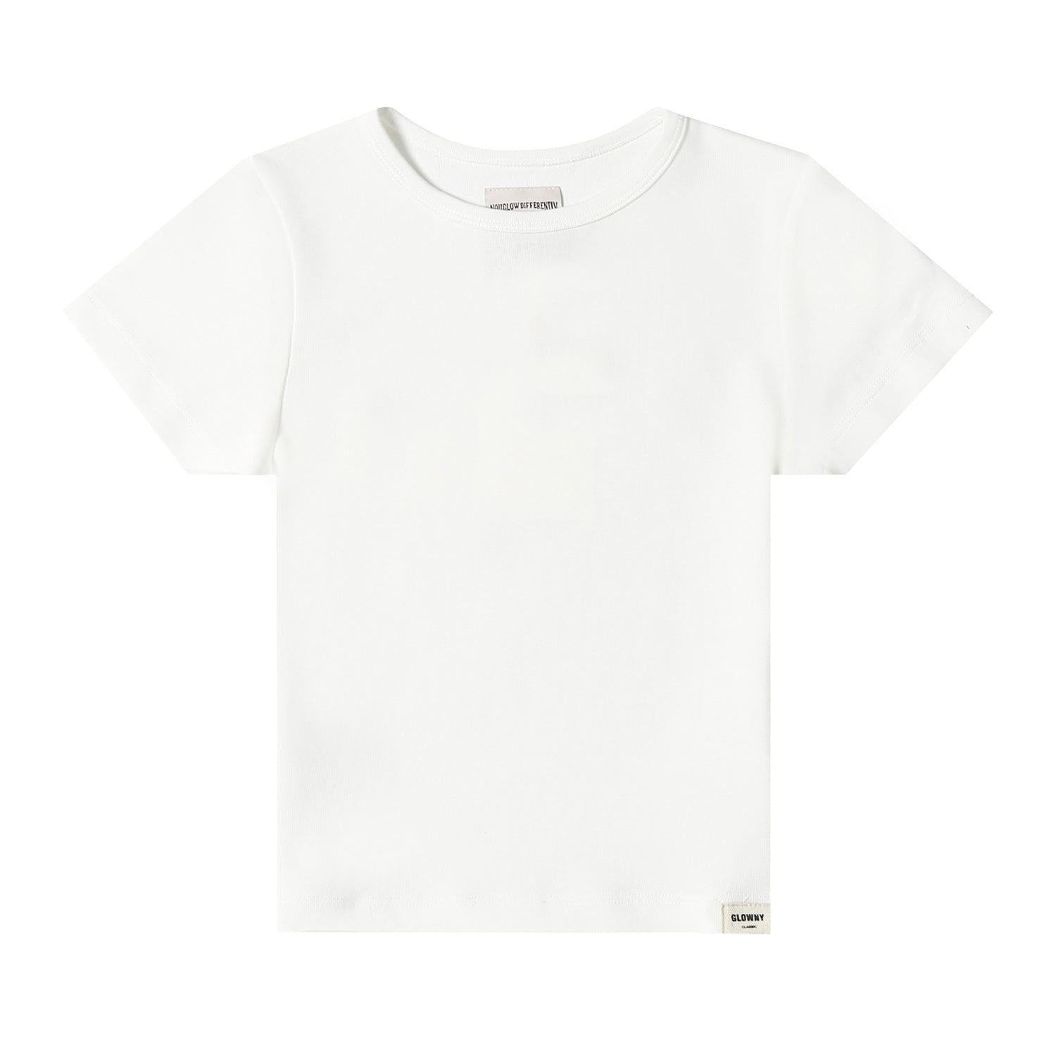 VARIANT_IMAGE::White Short-Sleeve Top | Women's cotton loungewear