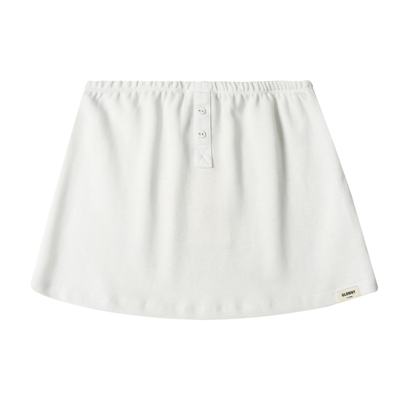 VARIANT_IMAGE::White Lounge Mini Skirt | Women's cotton loungewear