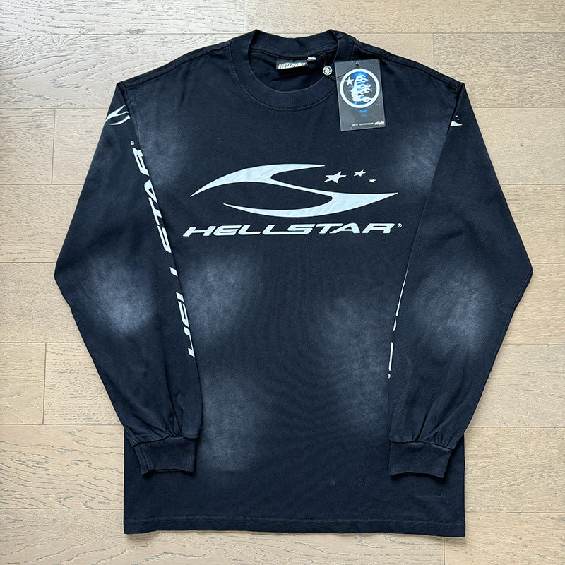 VARIANT_IMAGE::6770 Washed Black | Vintage washed graphic long-sleeve T-shirt
