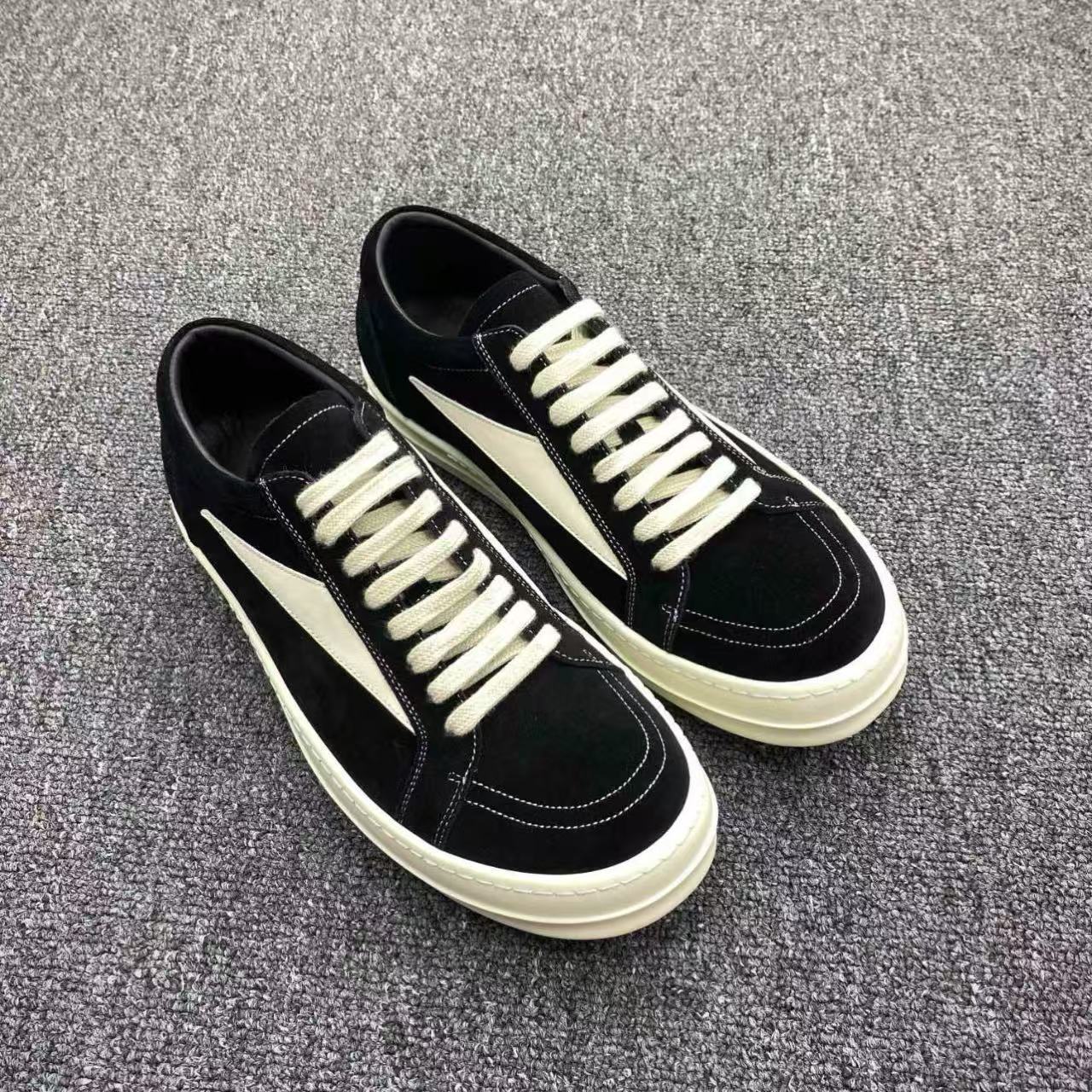 GMAbcd RICK Original Main Line New Leather Surface OWENS High Street Low-top Niche Shoes