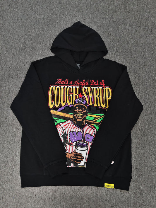 THAT'S A AWFUL LOT OF COUGH SYRU Baseball Player Casual Hoodie Sweatshirt