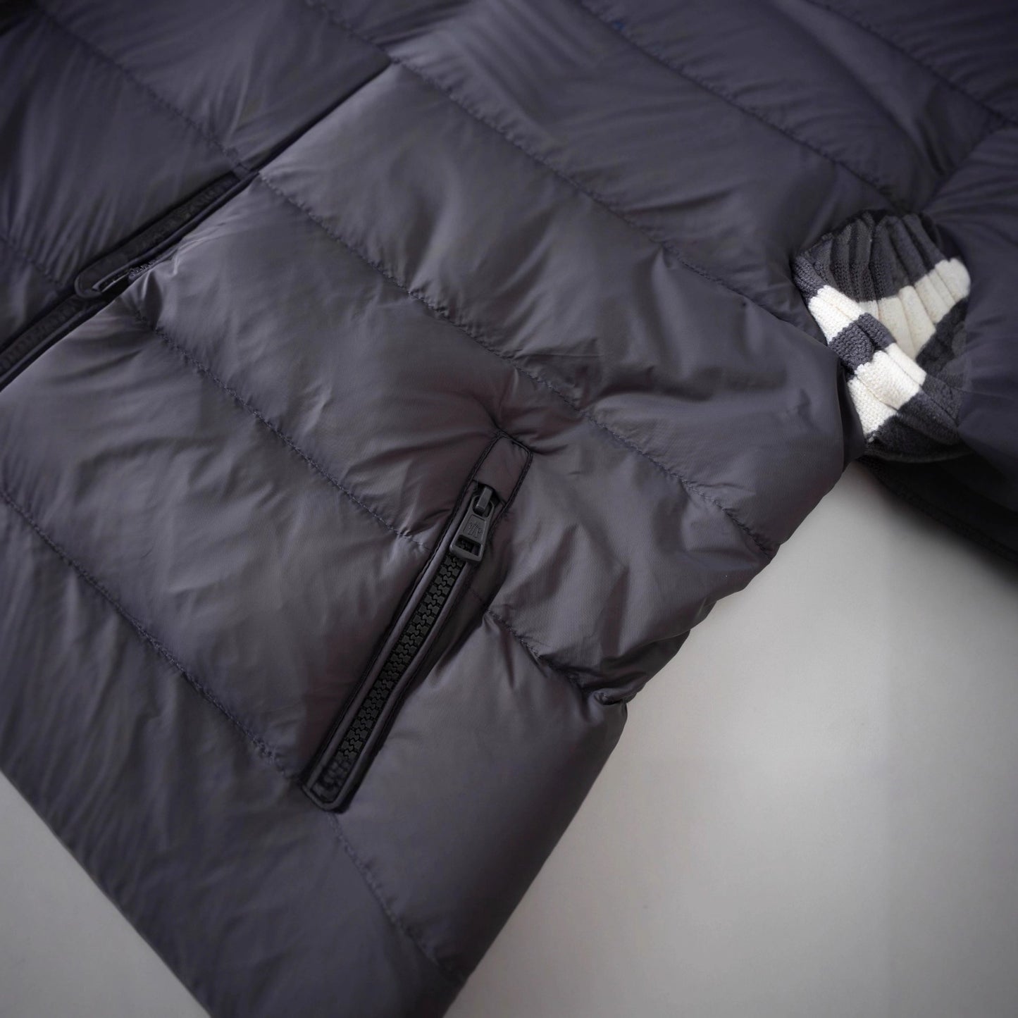GMabcd 2026 Autumn Winter New Product Mouth Cover Wool Spliced Sleeves Unisex Down Jacket Coat