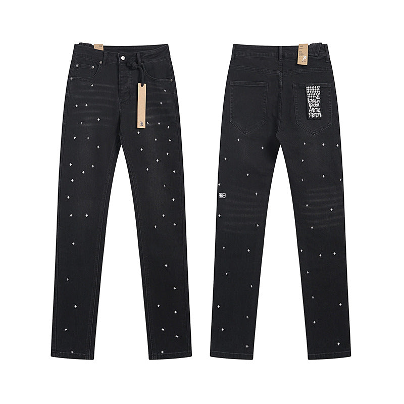 Trendy KSUBI Men's Pants Casual Slim Fit slim fit skinny stretch denim jeans for men