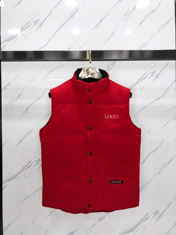 19 Style Big Goose ReStyle Crew Warm Cotton Vest Down Classic Vest for Men and Women Couples