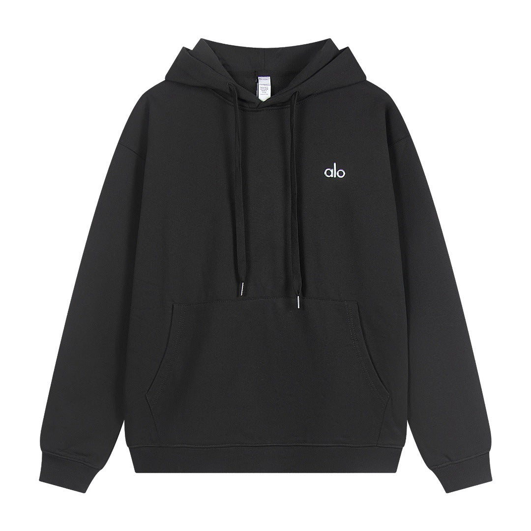 A-L-O Heavyweight Sweatshirt Loose Terry Warm Hoodie Zipper Casual Hooded Jacket