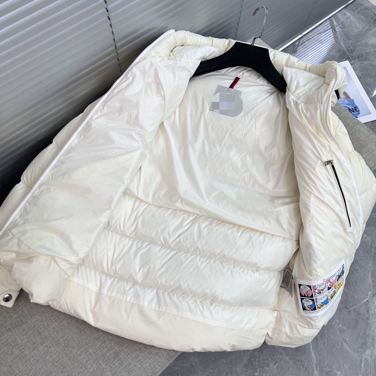 GMabcd 2025FW Mengjia High Version Hooded Letter Print Cotton Couple Winter Thickened Warm Casual Jacket Coat