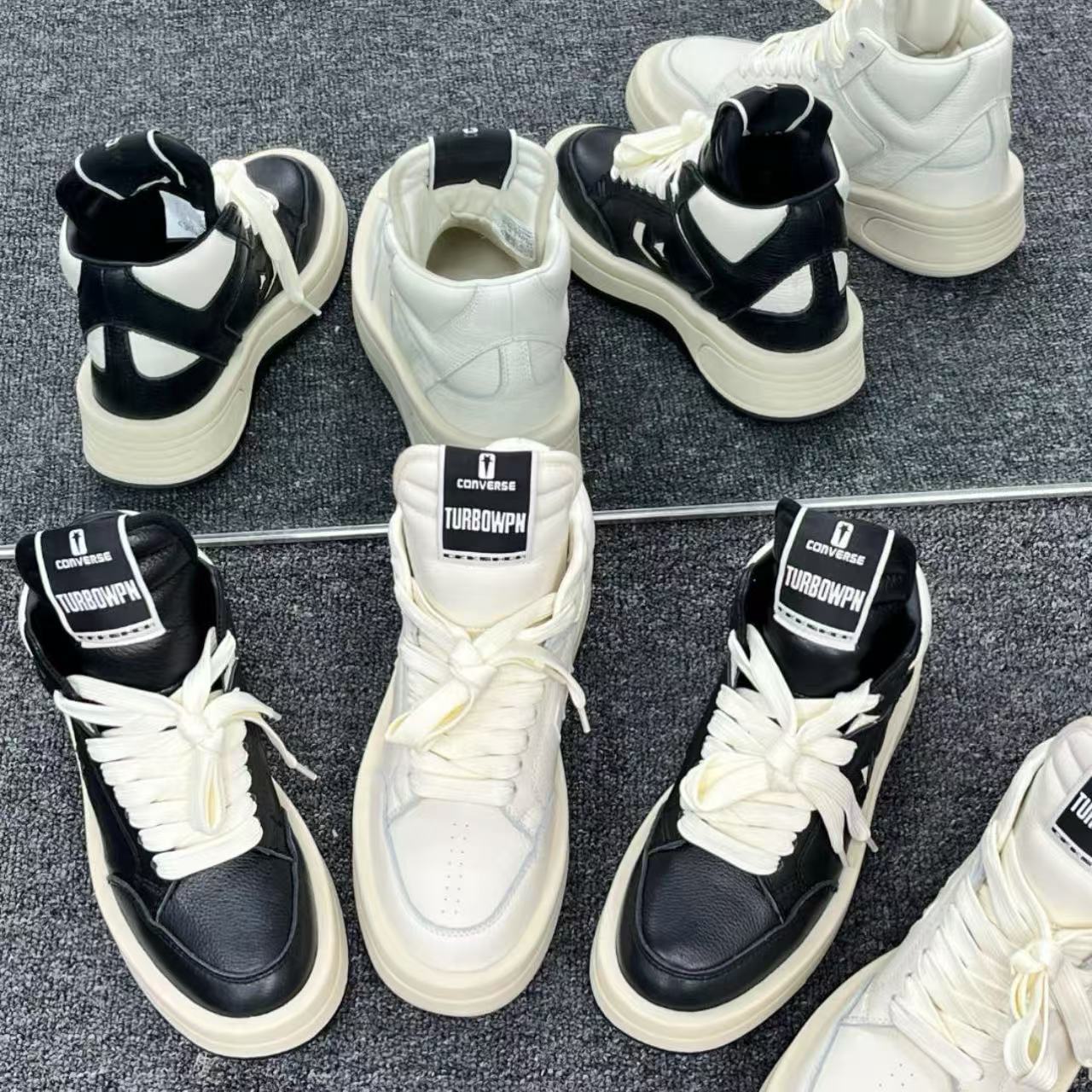 GMAbcd RICK Original Main Line New Leather Surface OWENS High Street Low-top Niche Shoes