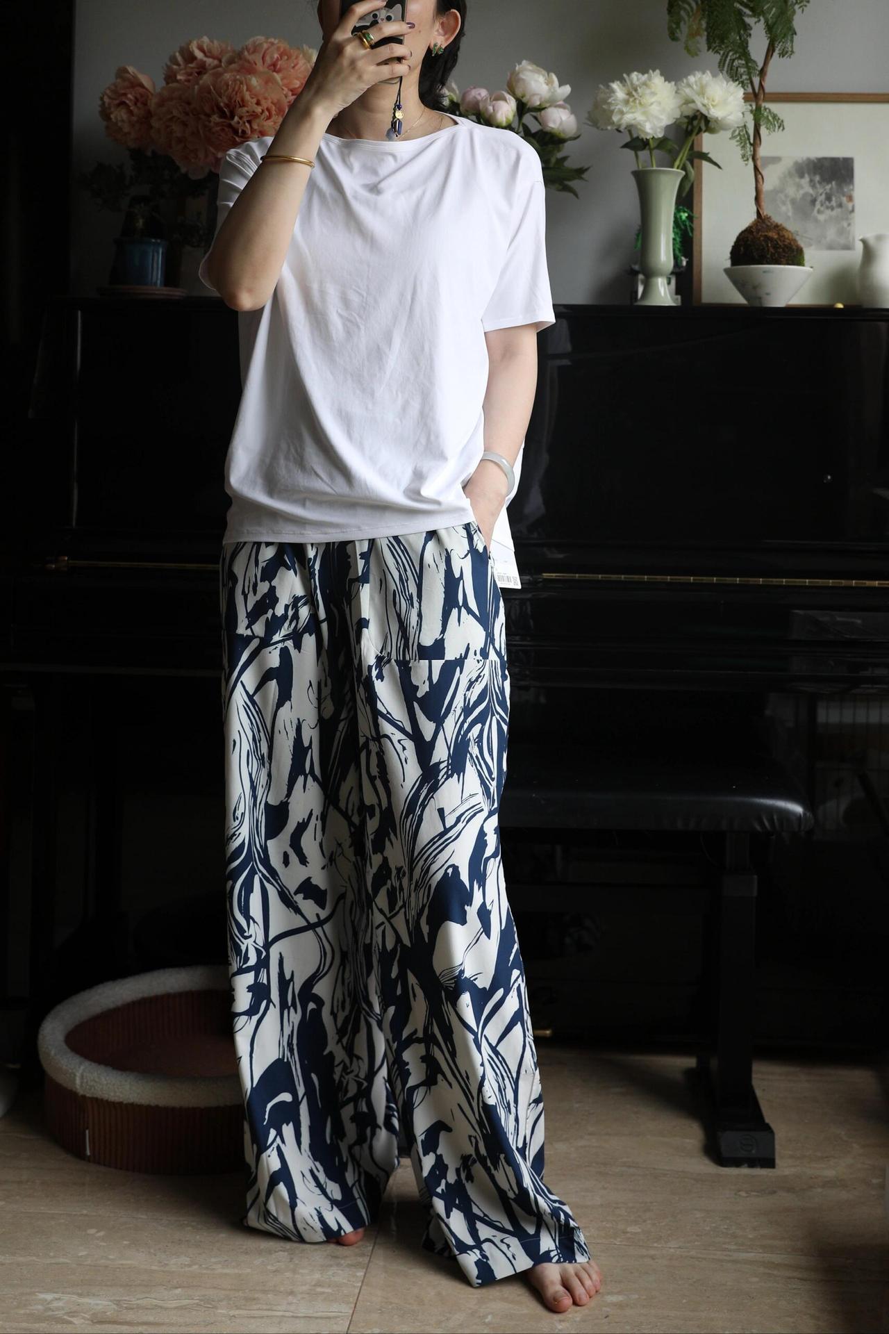 Lulu Style Swift Wide-Leg Pants for Women Summer Thin Loose Sports Straight Pants Breathable Draped Casual Pants
