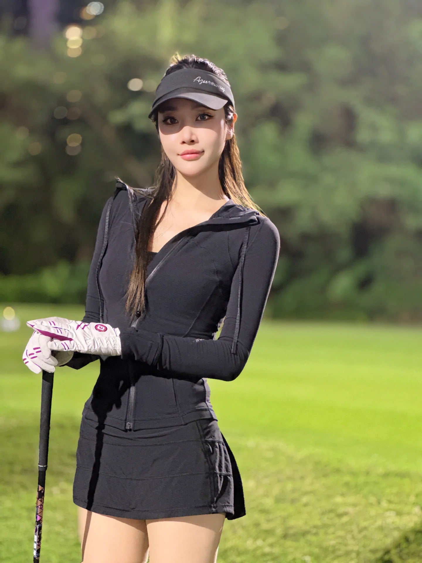Lulu Same Style Pace Rival Three-Pleat Skirt Sports Tennis Skirt for Women Summer Anti-Exposure Lined Fitness Short Skirt