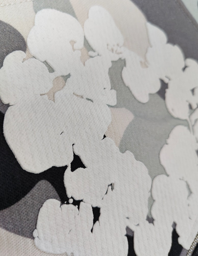 DENIM TEARS Gemstone Kapok Hoodie Trendy Brand Casual Zipper Jacket Hooded Sweatshirt