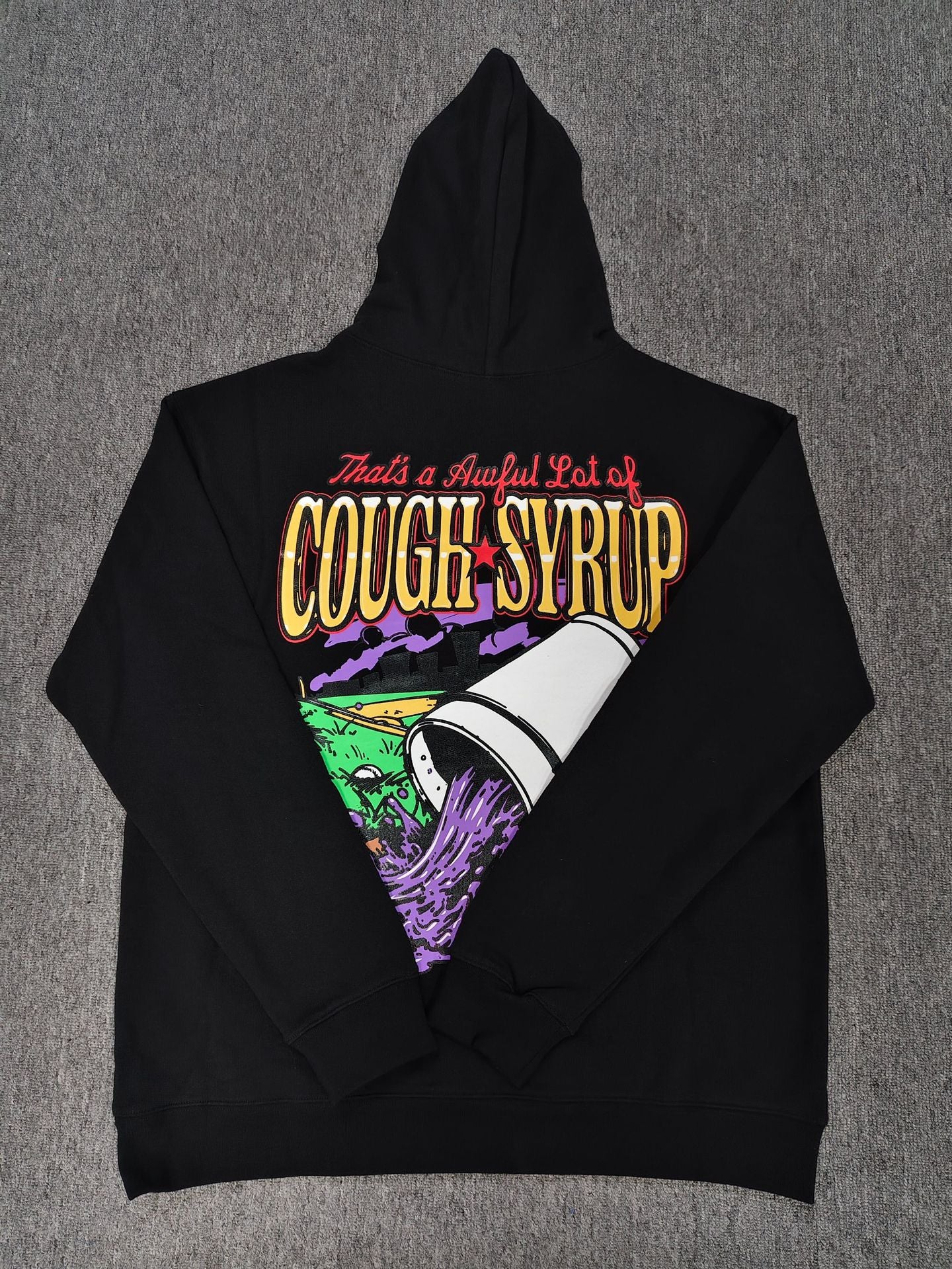 THAT'S A AWFUL LOT OF COUGH SYRU Baseball Player Casual Hoodie Sweatshirt