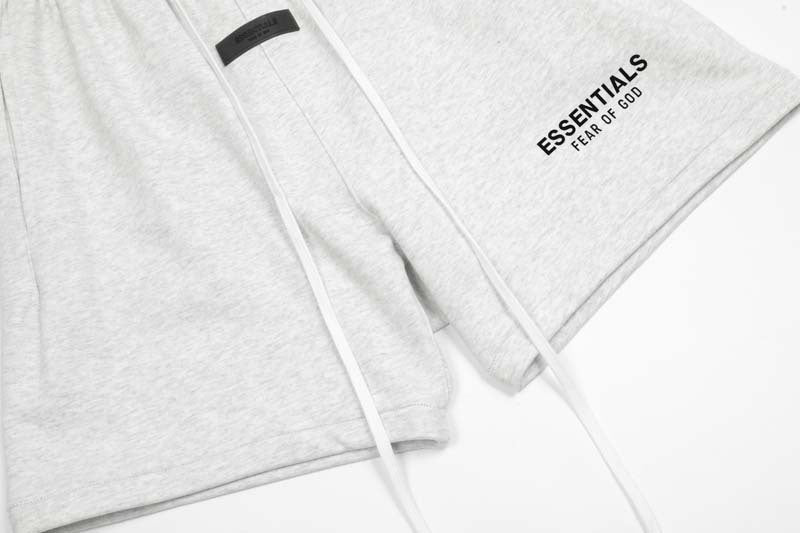 FAg Double Line Small Icon Letter Flocking Drawstring High Street Shorts Casual Pants Men