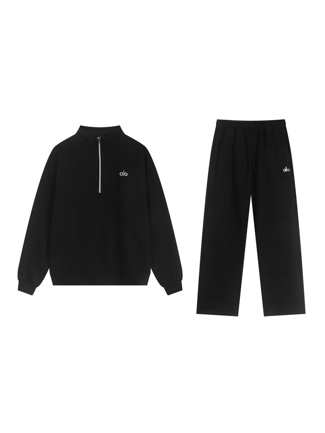 A-L-O Heavyweight Sweatshirt Loose Terry Warm Hoodie Zipper Casual Hooded Jacket